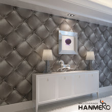 Load image into Gallery viewer, HANMERO Modern Luxury 3D Faux Leather Textured Vinyl Mural Wallpaper for Living Bedroom
