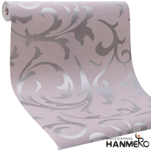 Load image into Gallery viewer, Hanmero High-grade Flocking Victorian Embossed Wallpaper Roll Wallpaper
