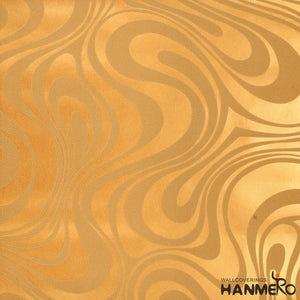 HANMERO Modern Minimalist Abstract Curves Glitter Non-woven 3D Wallpaper For Bedroom Living Room TV Backdrop Gold