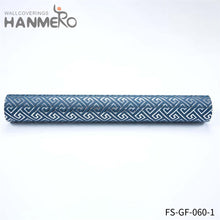 Load image into Gallery viewer, HANMERO Hot Selling Bed Room 0.53*10M temporary wallpaper sale Modern PVC Gold Foil Geometric Embossing
