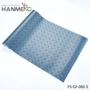 HANMERO Hot Selling Bed Room 0.53*10M temporary wallpaper sale Modern PVC Gold Foil Geometric Embossing