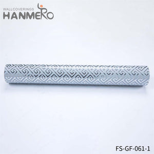 HANMERO Hot Selling PVC Gold Foil Bed Room 0.53*10M wallpaper of wall Geometric Embossing Modern