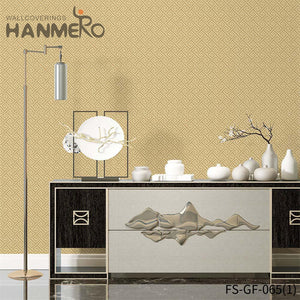 HANMERO Hot Selling Modern Bed Room 0.53*10M wallpaper online shopping Geometric Embossing PVC Gold Foil