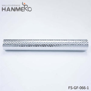 HANMERO Hot Selling PVC Gold Foil Modern Bed Room 0.53*10M more wallpapers Geometric Embossing