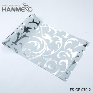 HANMERO Hot Selling PVC Gold Foil Geometric Modern Bed Room 0.53*10M design wallpaper for walls Embossing