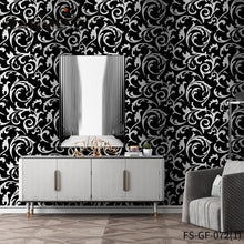 Load image into Gallery viewer, HANMERO Hot Selling Embossing Modern Bed Room 0.53*10M wallpaper border store Geometric PVC Gold Foil
