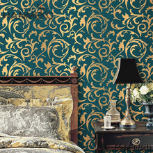 Load image into Gallery viewer, HANMERO Hot Selling Geometric PVC Gold Foil Embossing Modern Bed Room 0.53*10M wallpapers for home price
