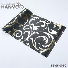 Load image into Gallery viewer, HANMERO wallpaper walls room Geometric Embossing Modern Cinemas  PVC Gold Foil
