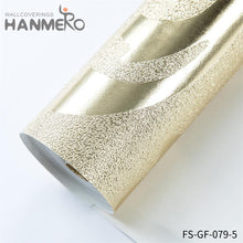 Load image into Gallery viewer, HANMERO unique designer wallpaper Hot Selling Geometric Embossing Modern Bed Room 0.53*10M PVC Gold Foil
