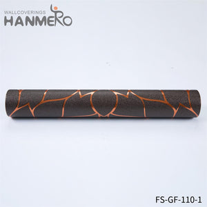 HANMERO design house designer wallpaper Hot Selling Geometric Embossing Modern Bed Room 0.53*10M PVC Gold Foil