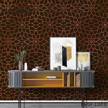 Load image into Gallery viewer, HANMERO design house designer wallpaper Hot Selling Geometric Embossing Modern Bed Room 0.53*10M PVC Gold Foil
