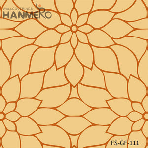 HANMERO latest bedroom wallpaper designs Hot Selling Geometric Embossing Modern Bed Room 0.53*10M PVC Gold Foil