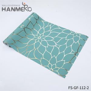 HANMERO where can i buy wallpaper from Hot Selling Geometric Embossing Modern Bed Room 0.53*10M PVC Gold Foil