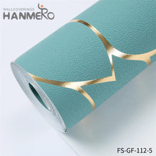 Load image into Gallery viewer, HANMERO where can i buy wallpaper from Hot Selling Geometric Embossing Modern Bed Room 0.53*10M PVC Gold Foil
