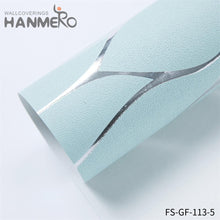 Load image into Gallery viewer, HANMERO wallpaper for shop Hot Selling Geometric Embossing Modern Bed Room 0.53*10M PVC Gold Foil
