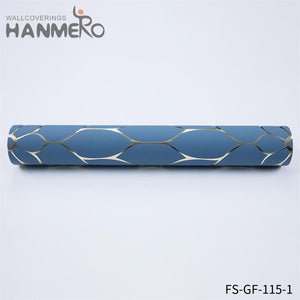 HANMERO rooms with wallpaper Hot Selling Geometric Embossing Modern Bed Room 0.53*10M PVC Gold Foil