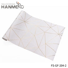 Load image into Gallery viewer, HANMERO PVC Gold Foil Nature Sense Geometric Embossing Modern Living Room kitchen wallpaper
