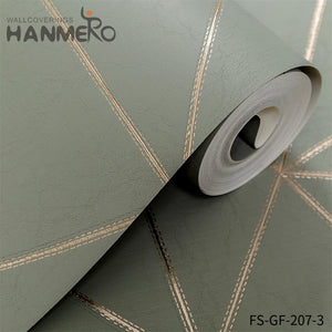 HANMERO PVC Gold Foil Nature Sense 0.53*10M Embossing Modern Living Room Geometric wallpaper home decor