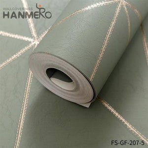 HANMERO PVC Gold Foil Nature Sense 0.53*10M Embossing Modern Living Room Geometric wallpaper home decor