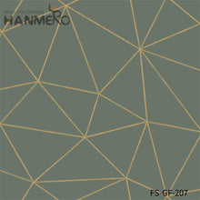 Load image into Gallery viewer, HANMERO PVC Gold Foil Nature Sense 0.53*10M Embossing Modern Living Room Geometric wallpaper home decor
