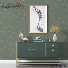 Load image into Gallery viewer, HANMERO PVC Gold Foil Nature Sense 0.53*10M Embossing Modern Living Room Geometric wallpaper home decor
