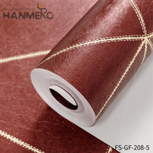 Load image into Gallery viewer, HANMERO PVC Gold Foil Nature Sense Geometric 0.53*10M Modern Living Room Embossing living room wallpaper
