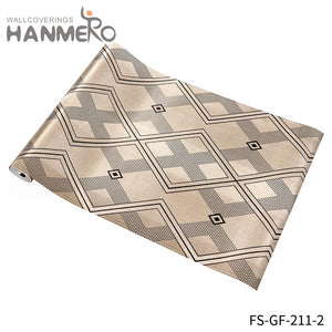 HANMERO PVC Gold Foil Nature Sense Geometric Embossing Modern 0.53*10M Living Room wallpaper interior