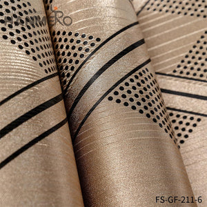 HANMERO PVC Gold Foil Nature Sense Geometric Embossing Modern 0.53*10M Living Room wallpaper interior