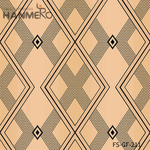 HANMERO PVC Gold Foil Nature Sense Geometric Embossing Modern 0.53*10M Living Room wallpaper interior