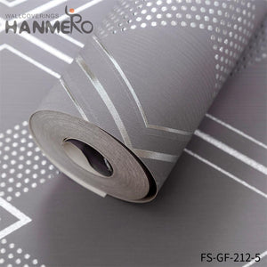 HANMERO Living Room Nature Sense Geometric Embossing Modern PVC Gold Foil 0.53*10M contemporary wallpaper designs