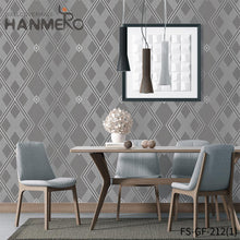 Load image into Gallery viewer, HANMERO Living Room Nature Sense Geometric Embossing Modern PVC Gold Foil 0.53*10M contemporary wallpaper designs
