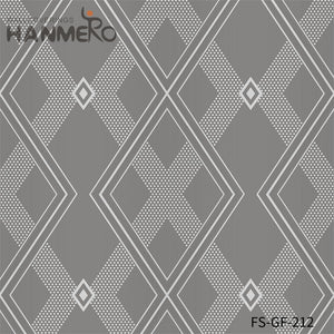 HANMERO Living Room Nature Sense Geometric Embossing Modern PVC Gold Foil 0.53*10M contemporary wallpaper designs