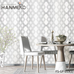 HANMERO PVC Gold Foil Living Room Geometric Embossing Modern Nature Sense 0.53*10M wallpaper for room