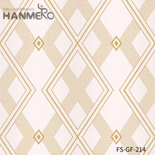 Load image into Gallery viewer, HANMERO PVC Gold Foil Nature Sense Living Room Embossing Modern Geometric 0.53*10M kitchen wallpaper borders
