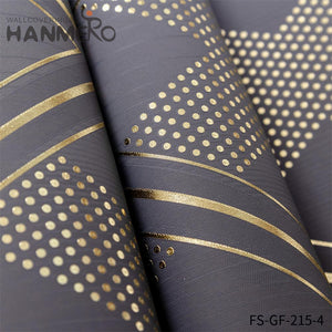 HANMERO PVC Gold Foil Nature Sense Geometric Living Room Modern Embossing 0.53*10M unique wallpaper for walls