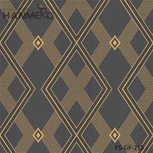 Load image into Gallery viewer, HANMERO PVC Gold Foil Nature Sense Geometric Living Room Modern Embossing 0.53*10M unique wallpaper for walls
