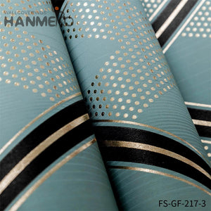 HANMERO Modern Nature Sense Geometric Embossing PVC Gold Foil Living Room 0.53*10M unique wallpaper for home