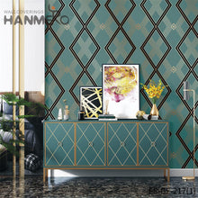 Load image into Gallery viewer, HANMERO Modern Nature Sense Geometric Embossing PVC Gold Foil Living Room 0.53*10M unique wallpaper for home
