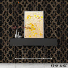 Load image into Gallery viewer, HANMERO PVC Gold Foil Nature Sense Modern Embossing Geometric Living Room 0.53*10M gray wallpaper patterns
