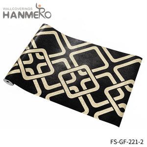 HANMERO PVC Gold Foil Nature Sense Geometric Modern Embossing Living Room 0.53*10M wallpaper bedroom design