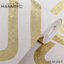 Load image into Gallery viewer, HANMERO PVC Gold Foil Embossing Geometric Nature Sense Modern Living Room 0.53*10M purchase wallpaper
