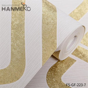 HANMERO PVC Gold Foil Embossing Geometric Nature Sense Modern Living Room 0.53*10M purchase wallpaper