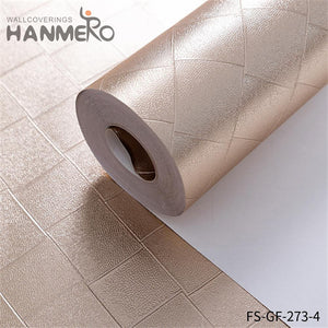 HANMERO online wallpaper for walls Nature Sense Geometric Embossing Modern Living Room 0.53*10M PVC Gold Foil