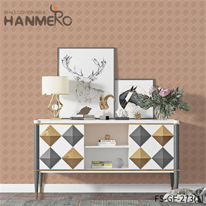 HANMERO online wallpaper for walls Nature Sense Geometric Embossing Modern Living Room 0.53*10M PVC Gold Foil