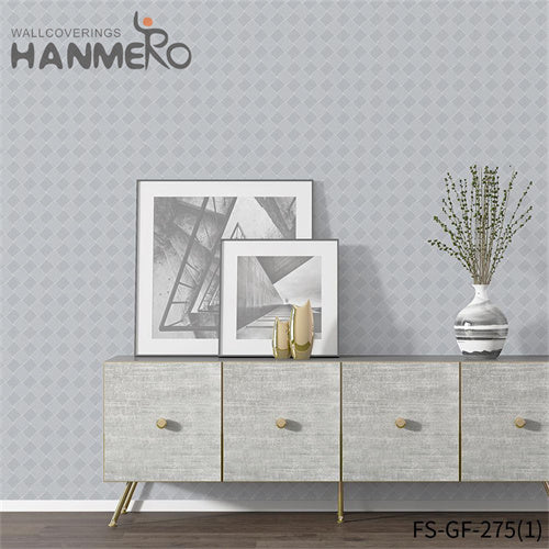 HANMERO modern black wallpaper Nature Sense Geometric Embossing Modern Living Room 0.53*10M PVC Gold Foil