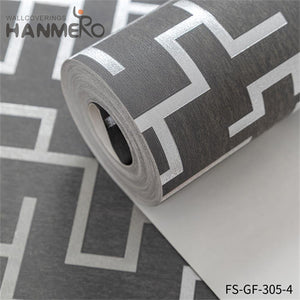 HANMERO house with wallpaper Nature Sense Geometric Embossing Modern Living Room 0.53*10M PVC Gold Foil