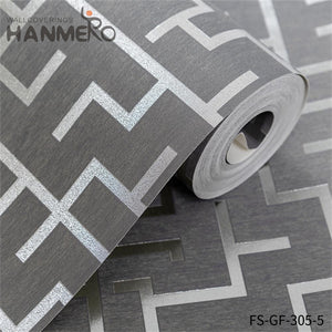 HANMERO house with wallpaper Nature Sense Geometric Embossing Modern Living Room 0.53*10M PVC Gold Foil