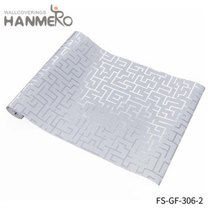 HANMERO decorate wall with paper Nature Sense Geometric Embossing Modern Living Room 0.53*10M PVC Gold Foil