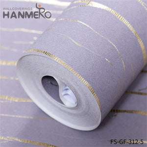 HANMERO wallpaper design room Nature Sense Geometric Embossing Modern Living Room 0.53*10M PVC Gold Foil