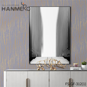 HANMERO wallpaper design room Nature Sense Geometric Embossing Modern Living Room 0.53*10M PVC Gold Foil